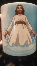 Caneca Nos passos dEle™ - Sobre as águas